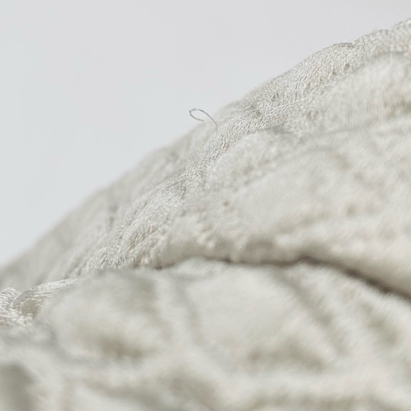 Isabel Marant sz 2 Quilted Mini Skirt Pleated Silver Wool Silk Waist 29" - Picture 8 of 14